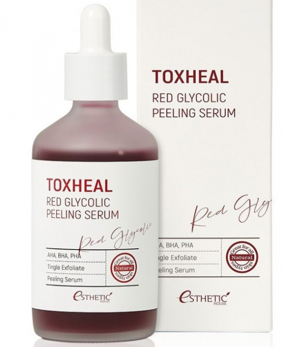 Заказать онлайн Esthetic House Пилинг-сыворотка Гликолевая Toxheal Red Glyucolic Peeling Serum в KoreaSecret