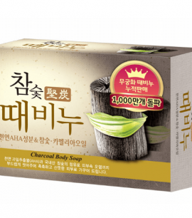 Заказать онлайн Mukunghwa Косметическое мыло-скраб для тела с древесным углем Charcoal Scrub Soap в KoreaSecret