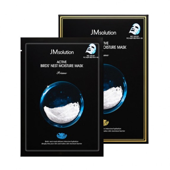 Заказать онлайн JMsolution Маска-салфетка с экстрактом ласточкиного гнезда Active Birds Nest Moisture Mask Prime в KoreaSecret