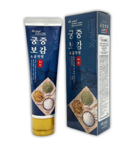 Заказать онлайн Mukunghwa Гелевая зубная паста Xyldent с солью, витамином E и растительными экстрактами Травы (с пониженным содержанием фтора в KoreaSecret