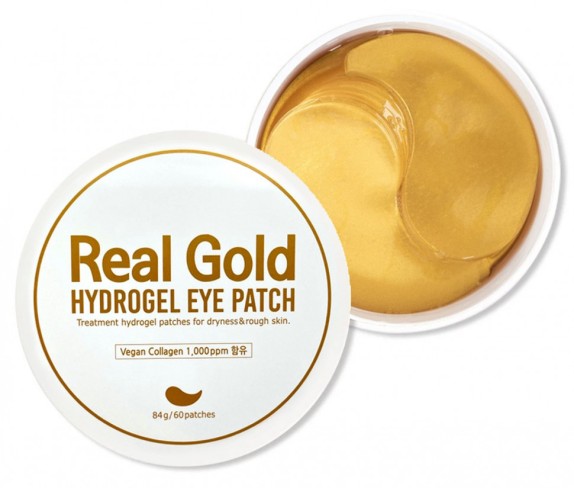 Заказать онлайн Prreti Гидрогелевые патчи антивозрастные с золотом Real Gold Hydrogel Eye Patch в KoreaSecret