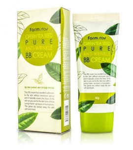 Заказать онлайн Farmstay Матирующий ВВ крем с зеленым чаем Green Tea Seed Pure Anti-Wrinkle BB Cream в KoreaSecret