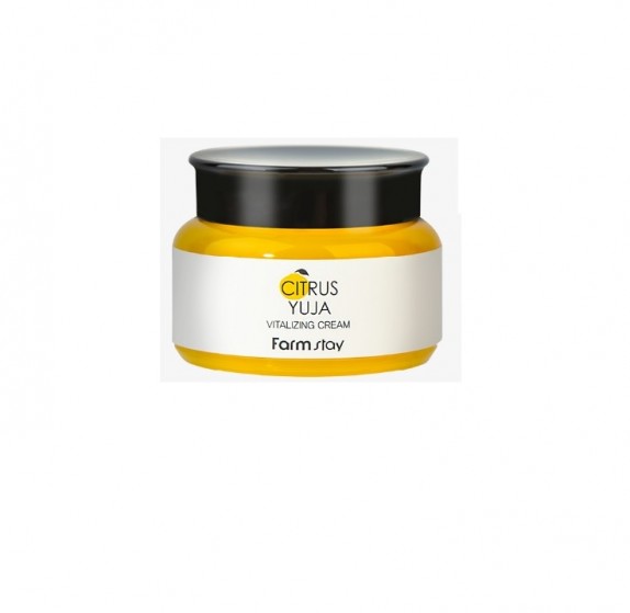 Заказать онлайн FarmStay Крем для выравнивания тона с цитрусом Citrus Yuja Vitalizing Cream в KoreaSecret