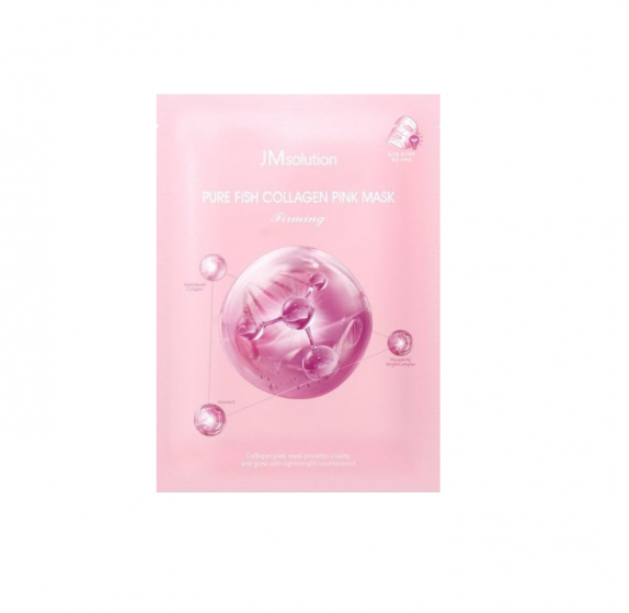 Заказать онлайн JMsolution Розовая Маска-салфетка с коллагеном JMsolution Firming Young Collagen Pink Mask в KoreaSecret