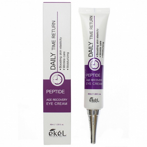 Заказать онлайн Ekel Антивозрастной крем для век с пептидами Age Recovery Eye Cream Peptide в KoreaSecret