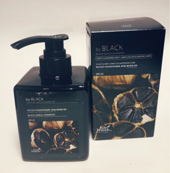 Заказать онлайн Eco Branch Шампунь против выпадения волос с экстрактом чёрного чеснока Black Garlic Shampoo в KoreaSecret