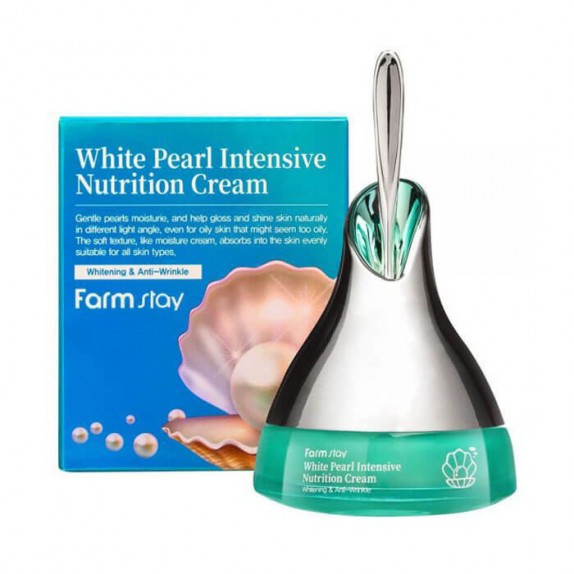 Заказать онлайн Farmstay Интенсивный питательный крем с жемчугом White Pearl Intensive Nutrition Cream в KoreaSecret