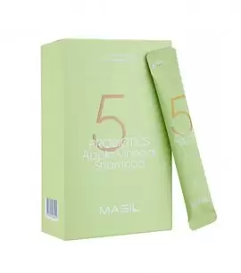 Заказать онлайн Masil Шампунь для восстановления pH-баланса с яблочным уксусом (пробник) 5 Probiotics Apple Vinegar Shampoo в KoreaSecret