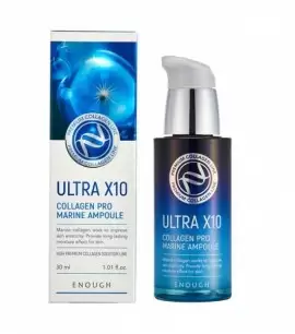 Заказать онлайн Enough Ампульная сыворотка с коллагеном Ultra X10 Collagen Pro Marine Ampoule в KoreaSecret