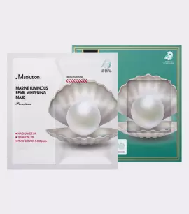 Заказать онлайн JMsolution Премиальная маска-салфетка с отбеливающим эффектом с жемчугом Marine Luminous Pearl Whitening Mask Premium в KoreaSecret