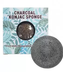 Заказать онлайн Trimay Спонж конняку с древесным углем Charcoal Konjac Sponge в KoreaSecret