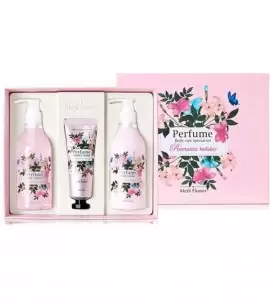 Заказать онлайн Medi Flower Набор парфюмированных средств для ухода за телом c цветочным ароматом Romantic Holiday Body Care Set в KoreaSecret