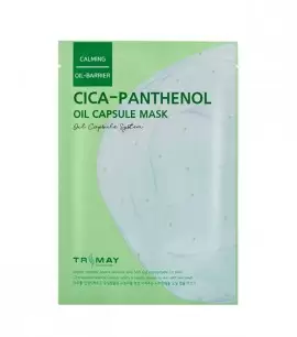 Заказать онлайн Trimay Успокаивающая маска-салфетка с экстрактом центеллы и пантенолом Cica-Panthenol Oil Capsule Mask в KoreaSecret