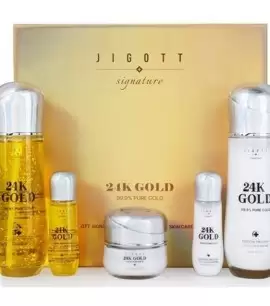 Заказать онлайн Jigott Подарочный набор с золотом Signature 24K Gold Essential Skin Care 3Set в KoreaSecret