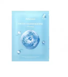 Заказать онлайн JMsolution Голубая Маска-салфетка с коллагеном против морщин Pure Fish Collagen Blue Mask в KoreaSecret
