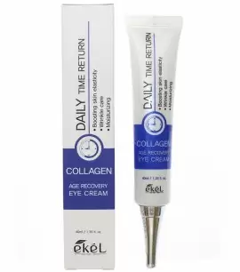 Заказать онлайн Ekel Антивозрастной крем для век с коллагеном  Age Recovery Eye Cream Collagen в KoreaSecret